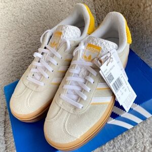Sale Off! adidas Originals Women's Gazelle Bold Shoes - Light Yellow